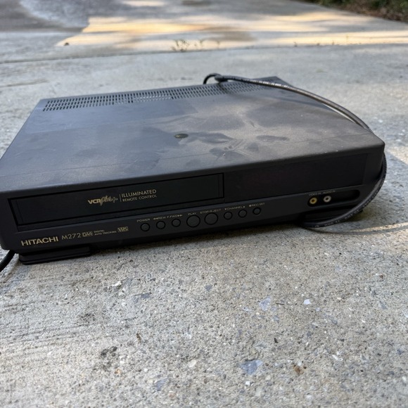 Hitachi Other - Hitachi VT-M272A VCR VHS Player Black Fair Digital Auto Tracking VCR Plus+